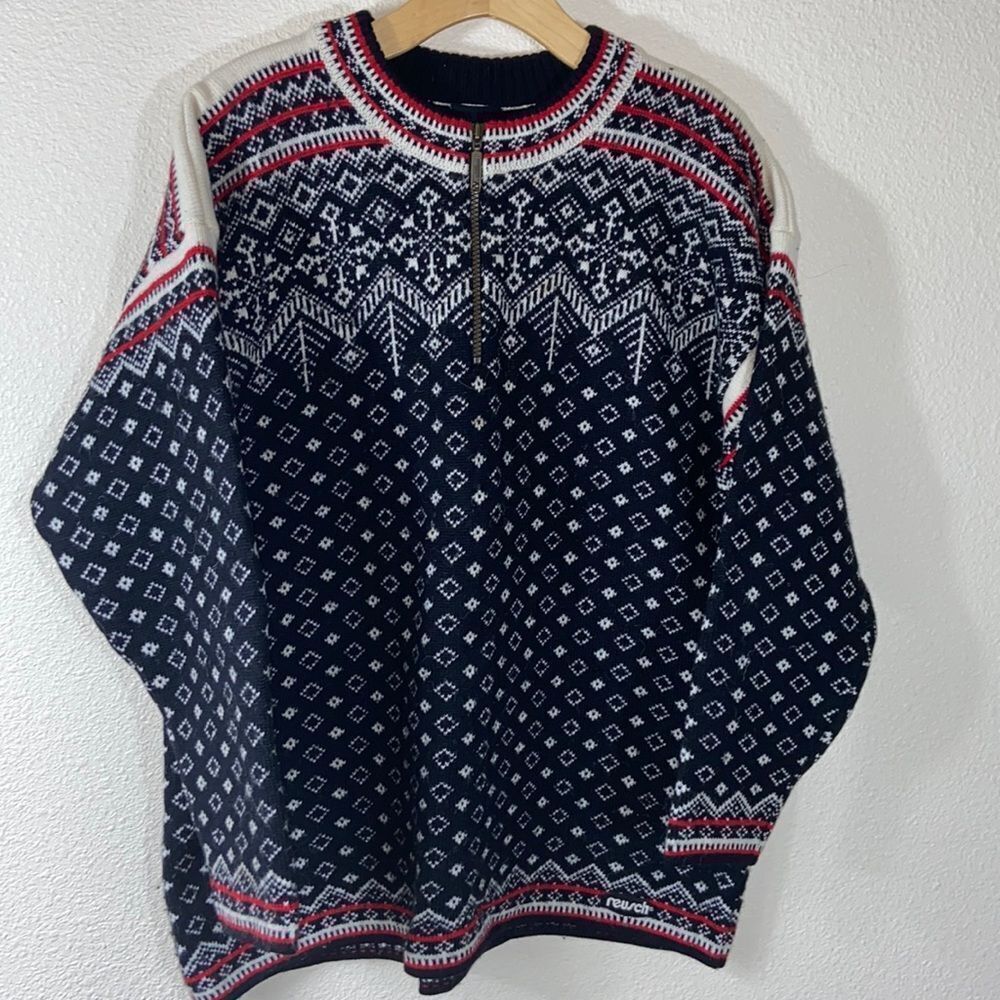 Vintage Reusch Wool 💯 Made In Canada Unixes Sweater Size M
